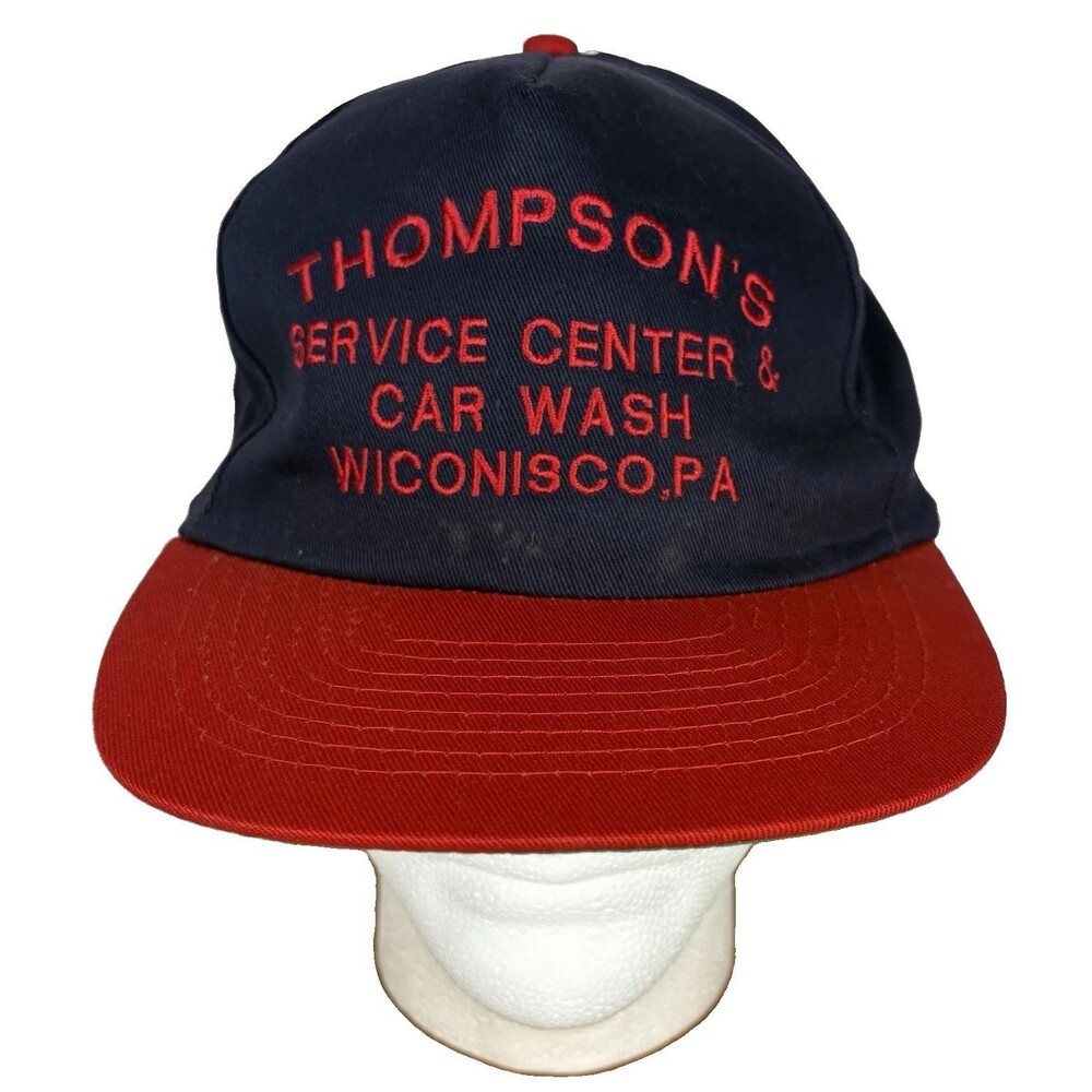 Vintage Hat Thompson’s Service Center Car Wash Wiconisco, PA Adjustable One Size